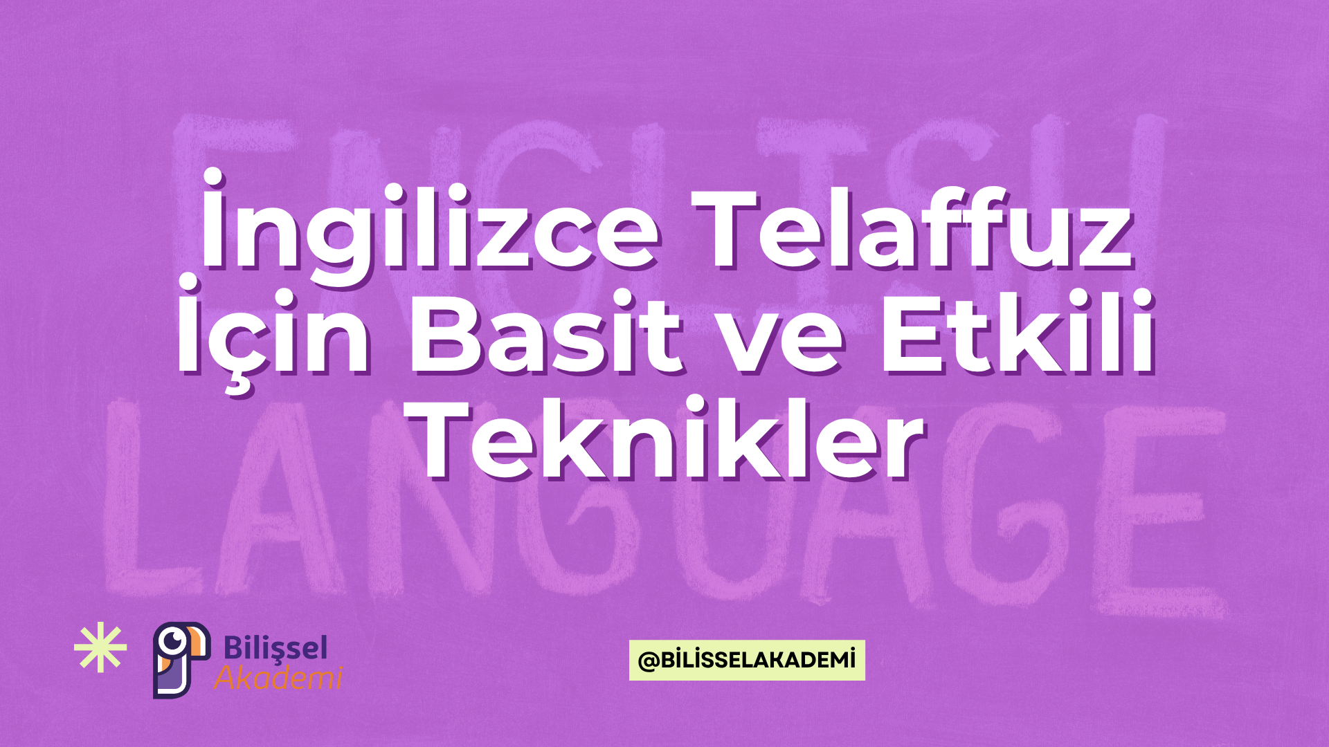 İngilizce Telaffuz